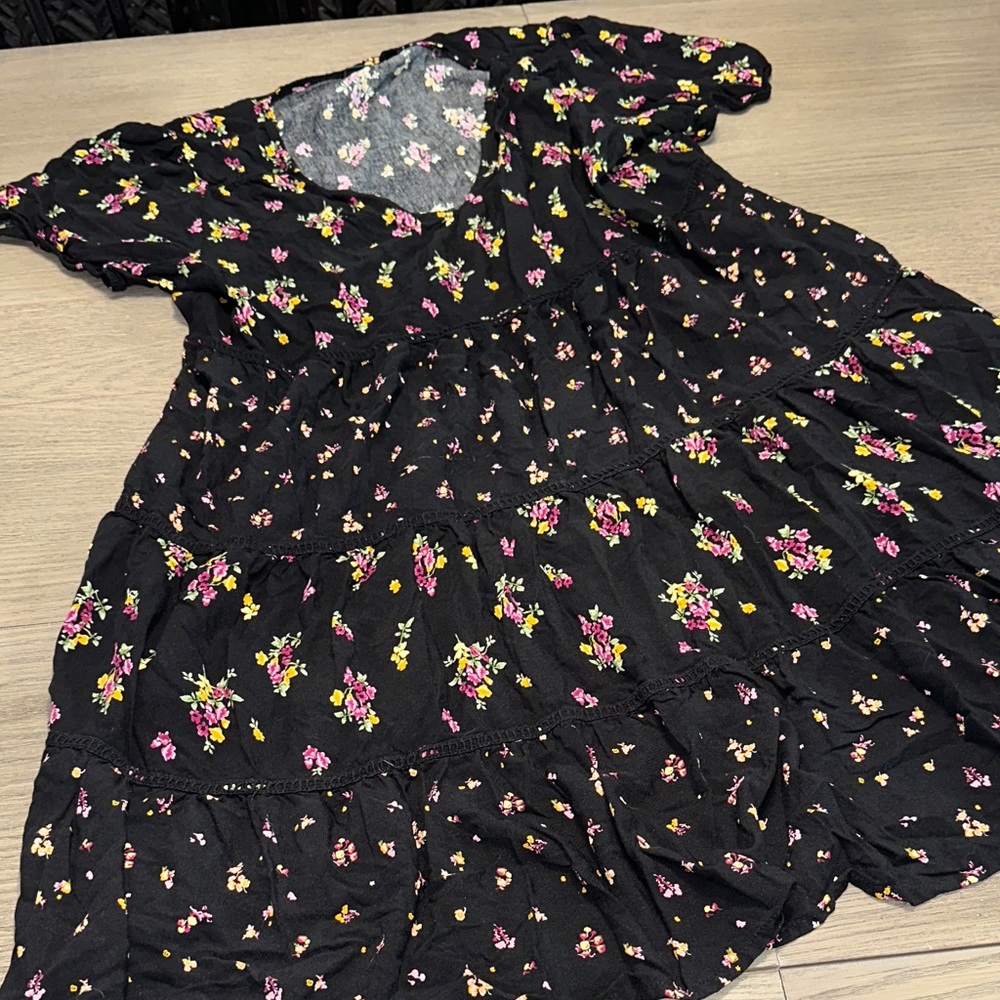 Wild Fable Black Floral Women’s Dress